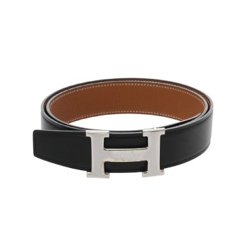 エルメス コンスタンスベルト #85 ブラック/ゴールド ボックスカーフ/トゴ メンズ 【中古】【other】