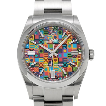 ロレックス オイスターパーペチュアル 36 126000 ジュビリーモチーフ メンズ 時計 【中古】【wristwatch】